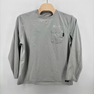 LAPCO FR Riggs Mens Gray Long Sleeve Crew Neck Logo Pullover Shirt Size XL‎ Long